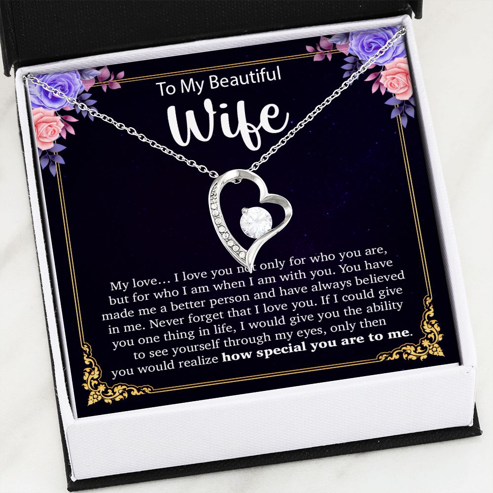 To My Wife Necklace, Anniversary Gift For Wife, Wife Birthday Gift, Mother Day