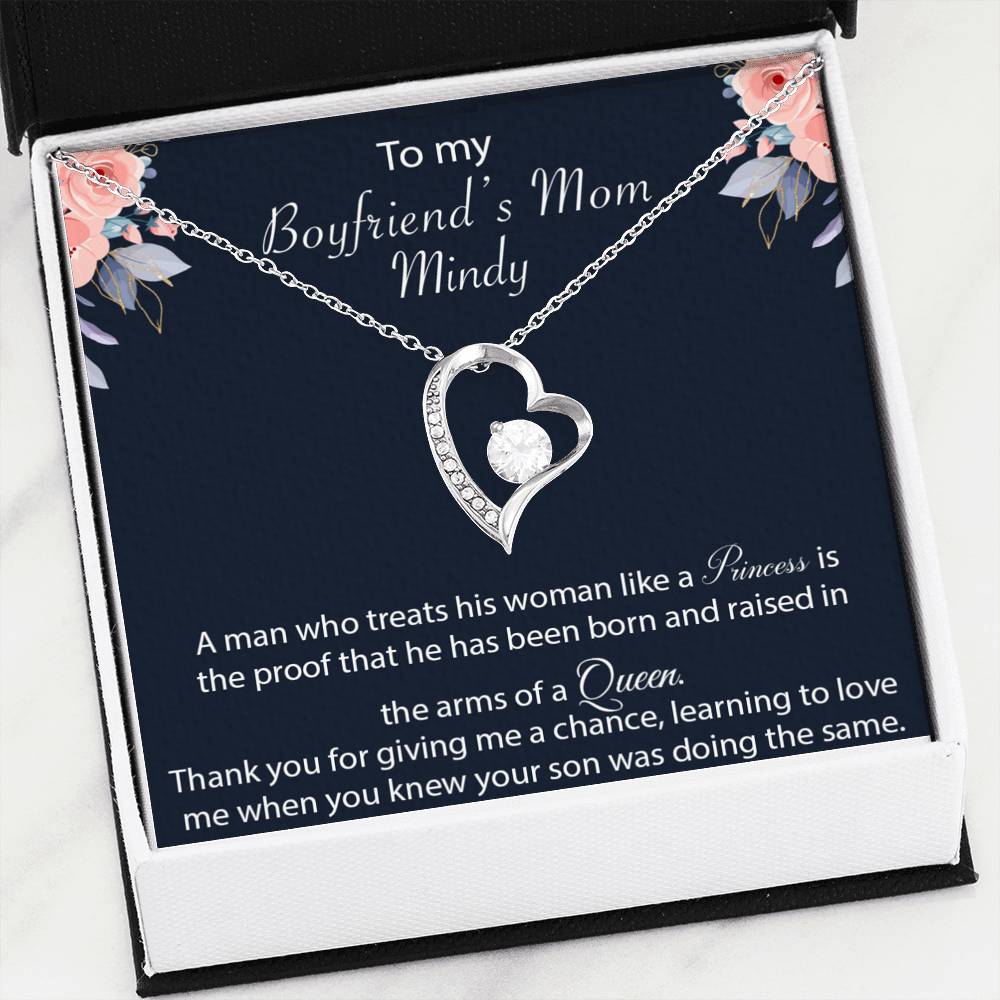 Boyfriends Mom Gift Necklace, Boyfriend's Mother Birthday Gift