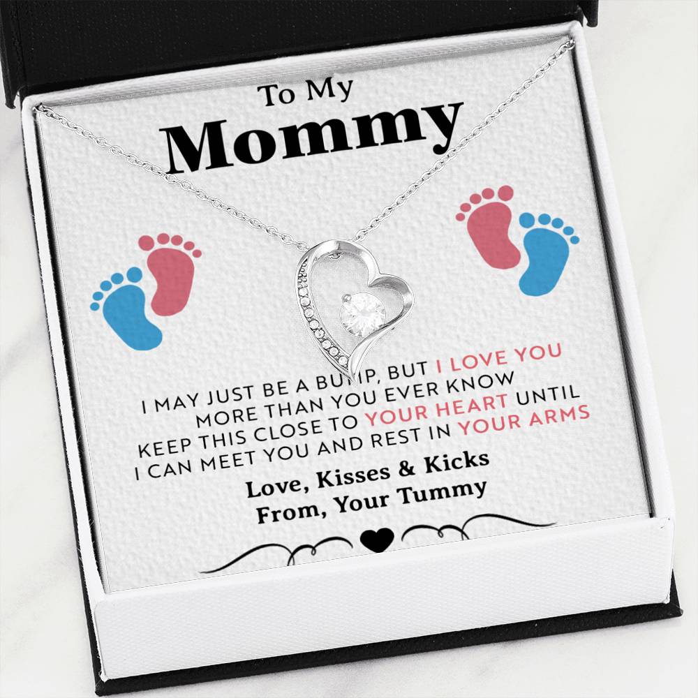 To My Mommy Gift Necklace, Trendy, Gift for New Mom in Hospital, Pregnancy Gift