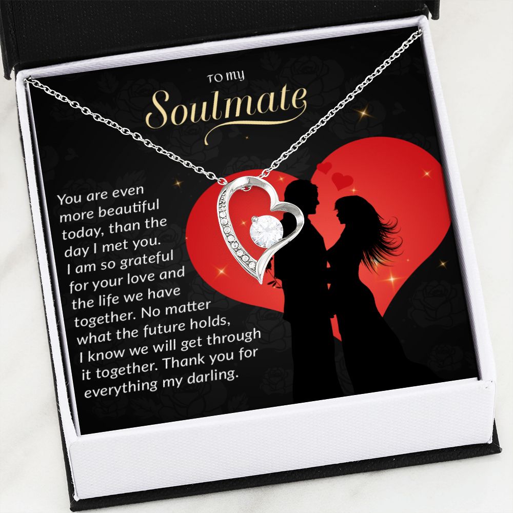 To My Soulmate Necklace, Gift For Wife, Gift from Husband, Valentine Days Gift