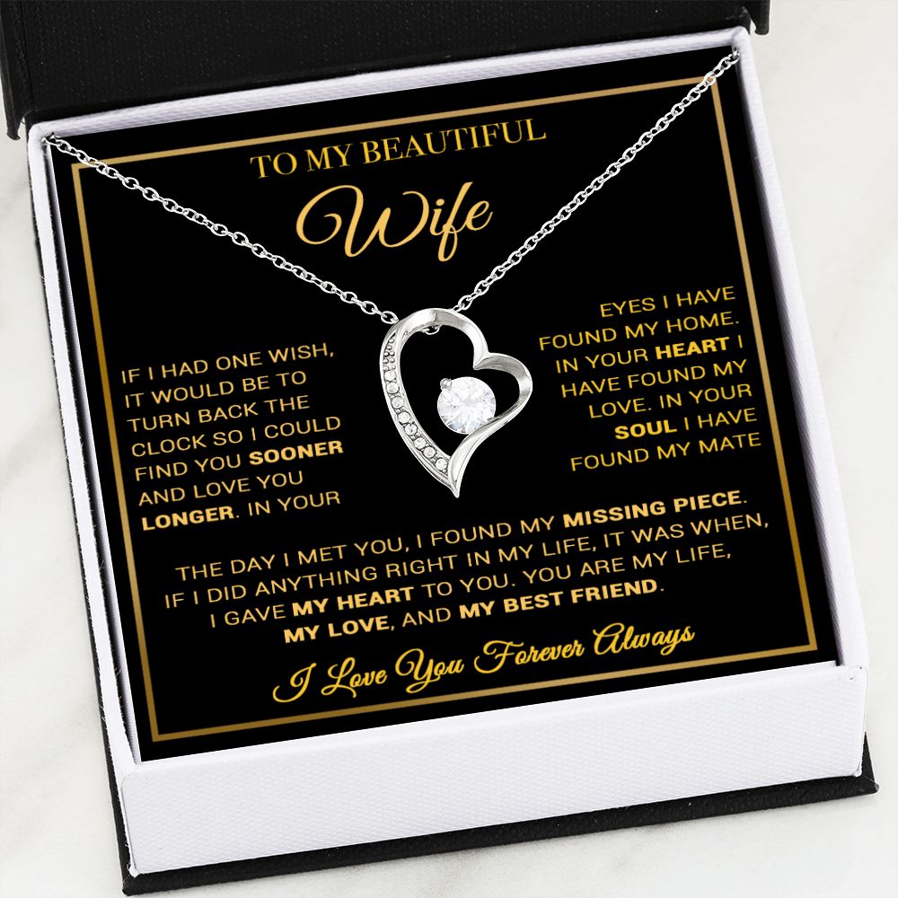 To My Wife Necklace, Gift For Wife, Anniversary Gift For Wife, Necklace For Wife