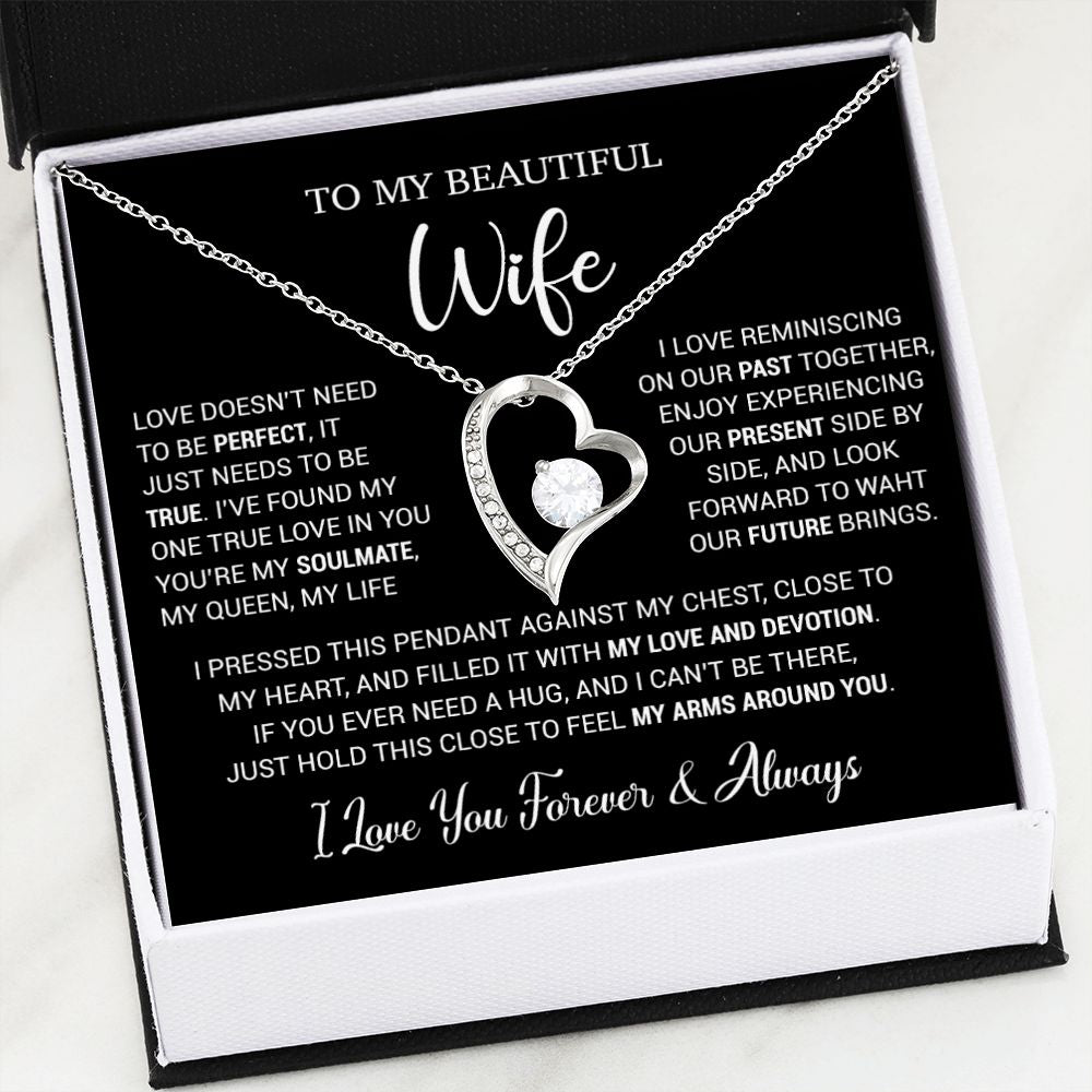 To My Wife Necklace, Valentine Gift For Her, Gift For Soulmate, Gift For Her