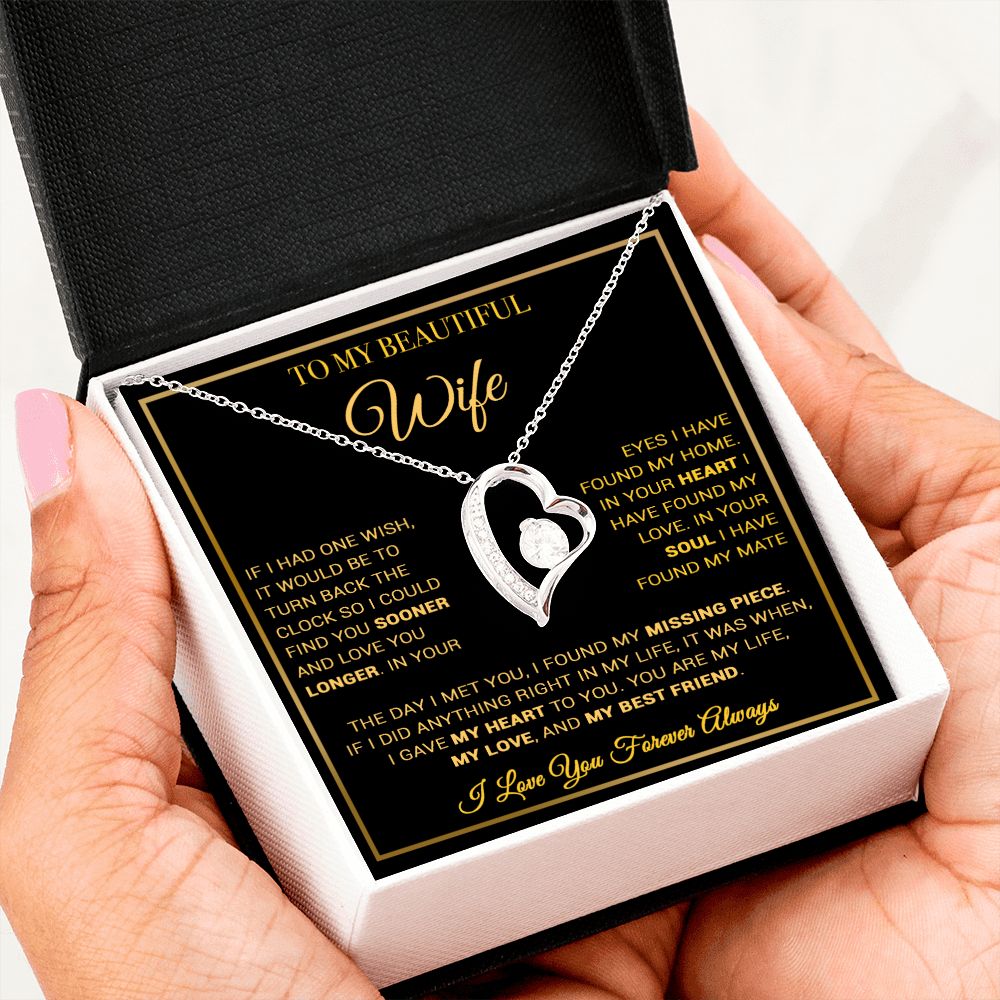 To My Wife Necklace, Gift For Wife, Anniversary Gift For Wife, Necklace For Wife