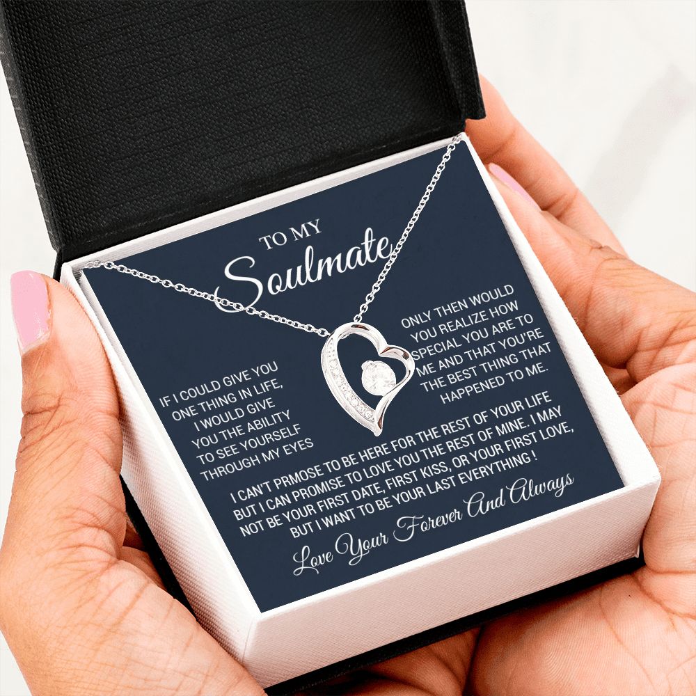 To My Soulmate Necklace, Soulmate Birthday, Soulmate Anniversary Gift