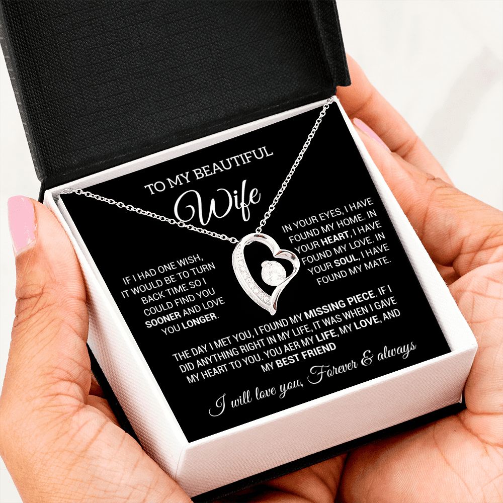 To My Wife Necklace, Gift For Wife, Anniversary Gift For Wife, Christmas Gifts