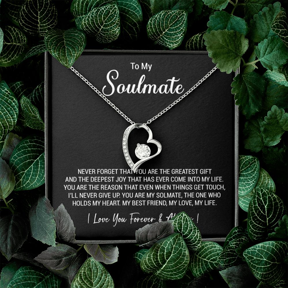 To My Soulmate Necklace, Valentine Gift For Her, Gift For Soulmate, Gift For Her