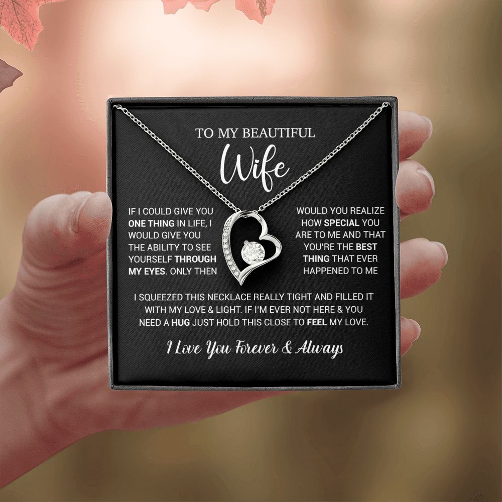 To My Wife Necklace Gift, Birthday Gifts For Wife, Anniversary Gift For Her
