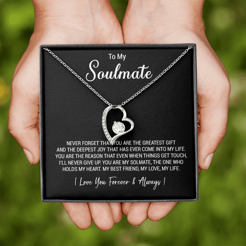 To My Soulmate Necklace, Valentine Gift For Her, Gift For Soulmate, Gift For Her