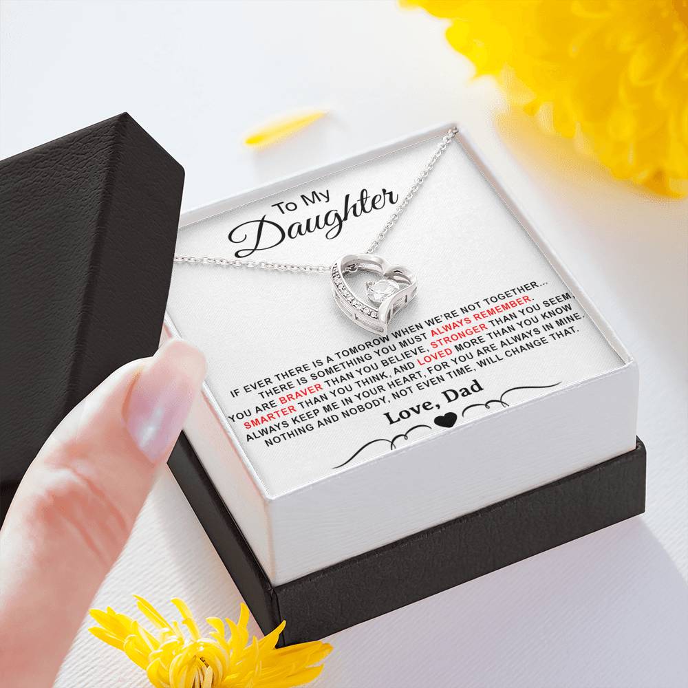 To My Daughter Necklace, Daughter Father Necklace, Daughter Gift from Dad