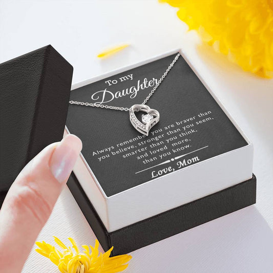To My Daughter Always Remember Necklace, Daughter Mother Necklace, Daughter Gift From Mom