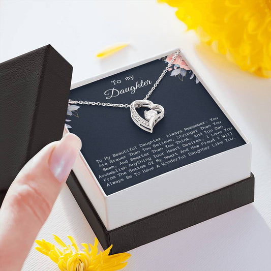 To My Daughter Necklace, Daughter Birthday Gift, Daughter Gifts From Father