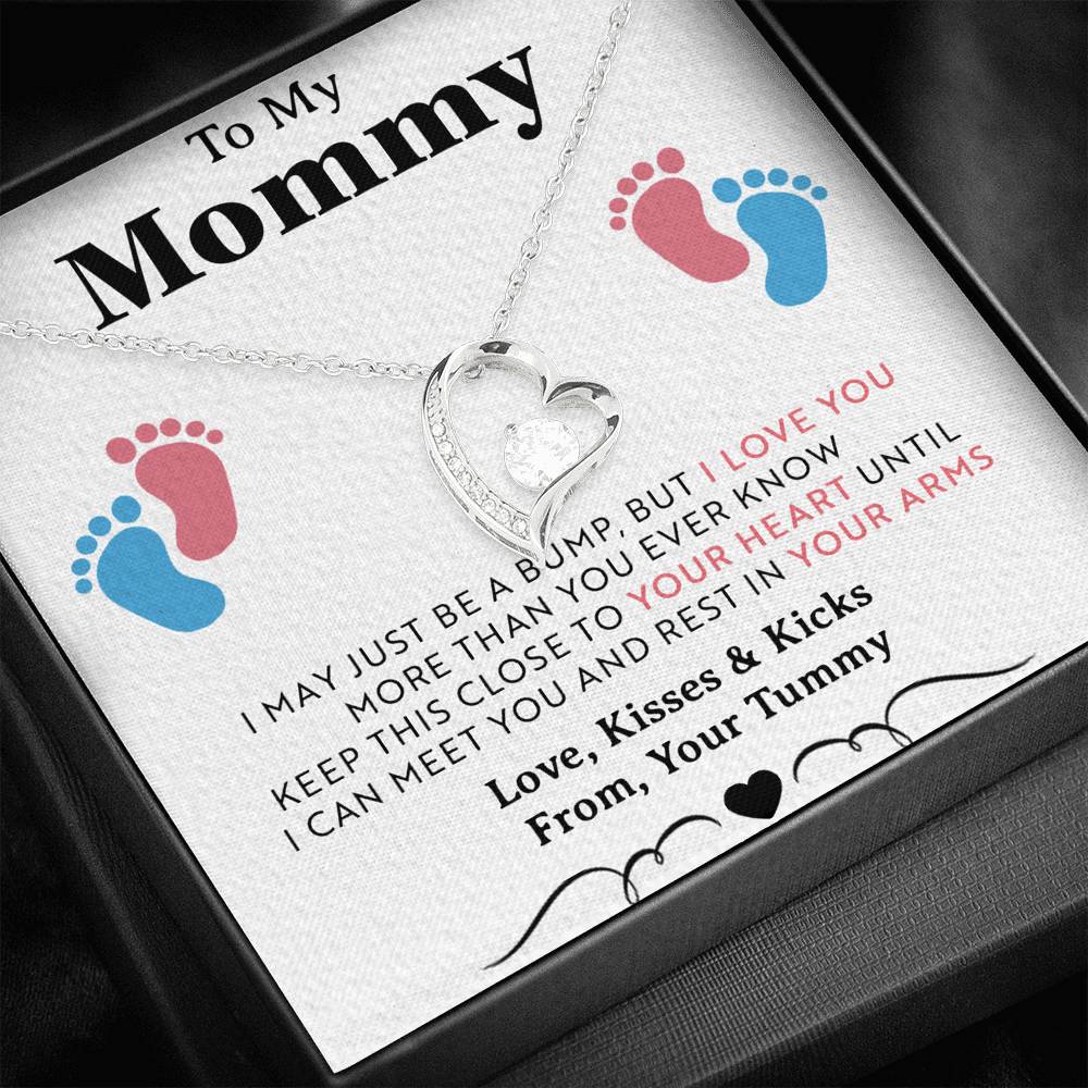 To My Mommy Gift Necklace, Trendy, Gift for New Mom in Hospital, Pregnancy Gift