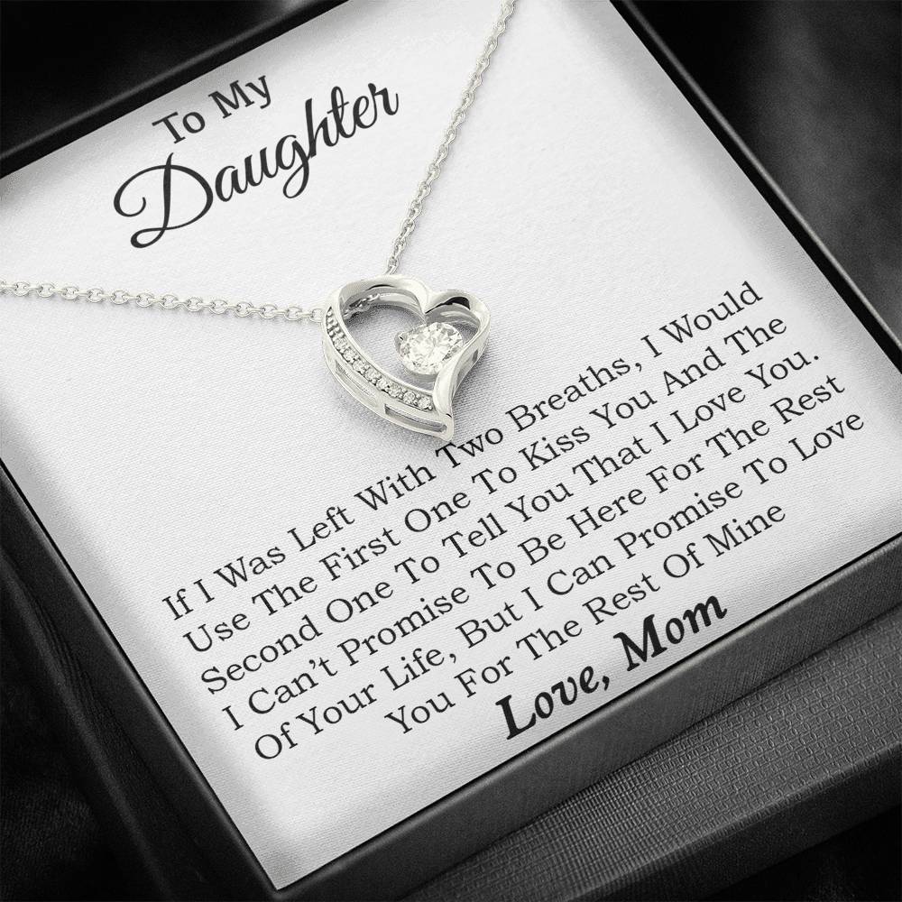 To My Daughter Necklace, Daughter Father Necklace, Daughter Gift from Mom
