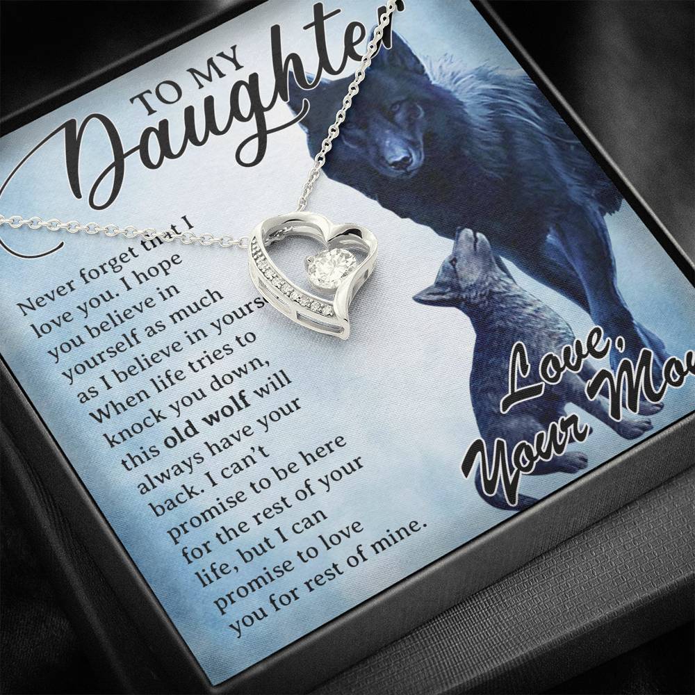 To My Daughter Necklace, Daughter Father Necklace, Daughter Gift from Mom