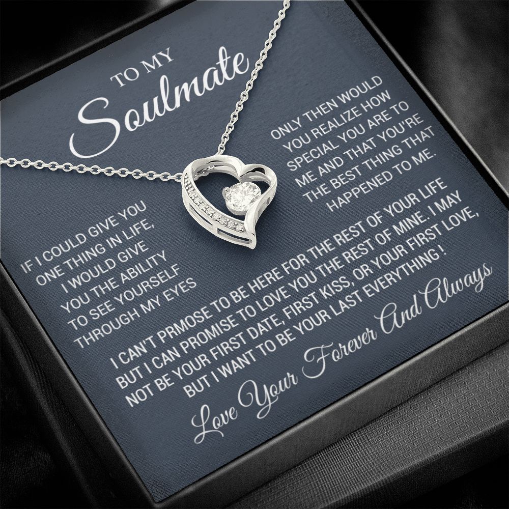 To My Soulmate Necklace, Soulmate Birthday, Soulmate Anniversary Gift