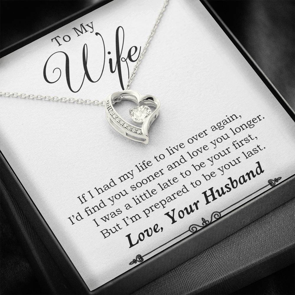 To My Wife Necklace, Engagement Gift for Future Wife, Birthday Gift
