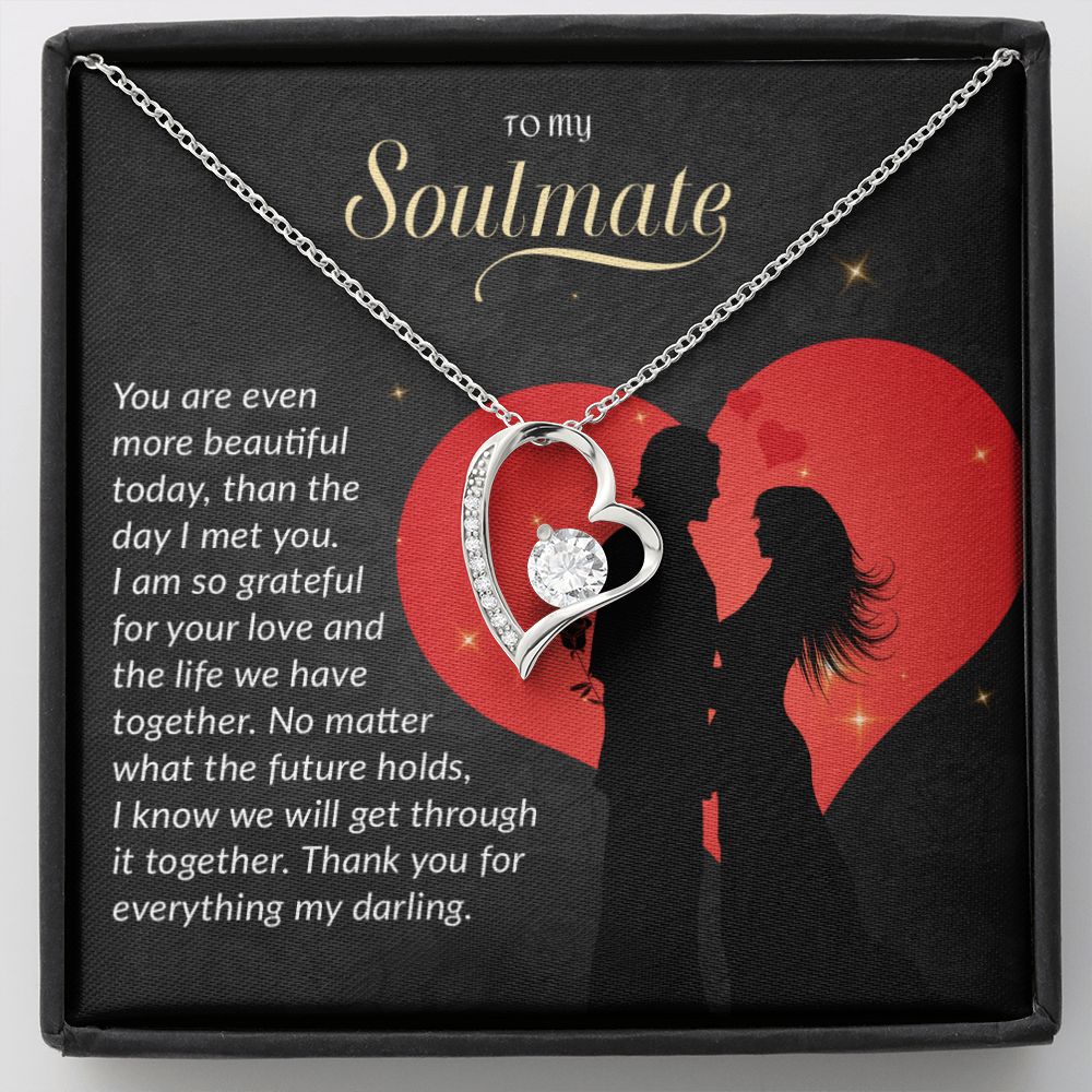 To My Soulmate Necklace, Gift For Wife, Gift from Husband, Valentine Days Gift