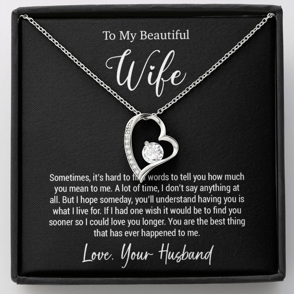 To My Wife Necklace, Gift For Wife, Wife Birthday Gift, Valentine Gifts For Her