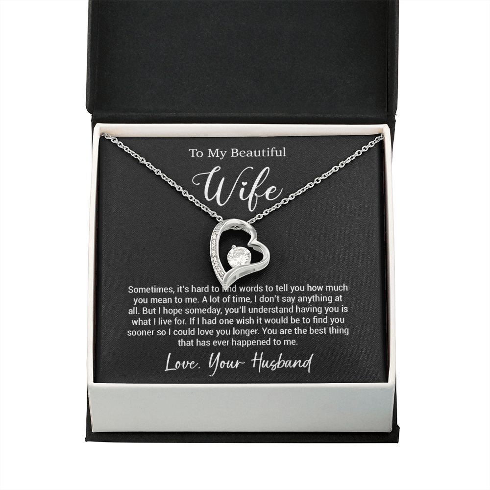 To My Wife Necklace, Gift For Wife, Wife Birthday Gift, Valentine Gifts For Her