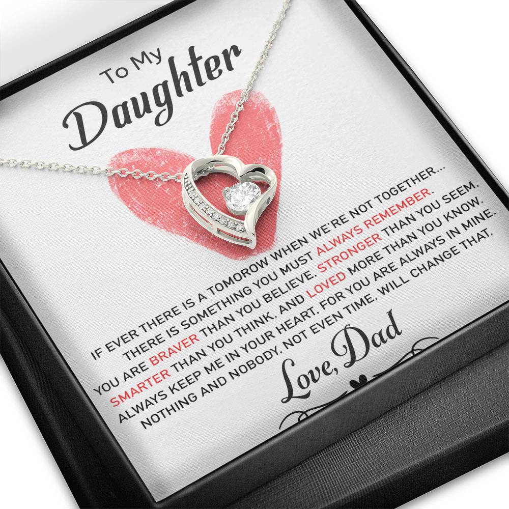 To My Daughter Necklace, Daughter Father Necklace, Daughter Gift from Dad