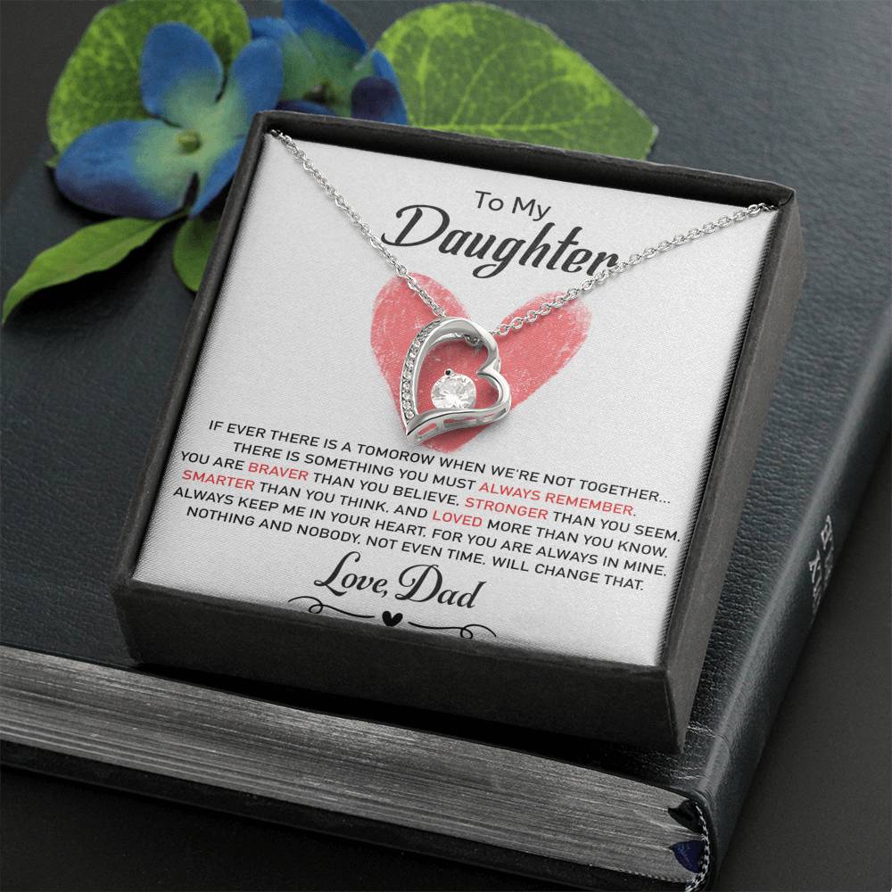 To My Daughter Necklace, Daughter Father Necklace, Daughter Gift from Dad