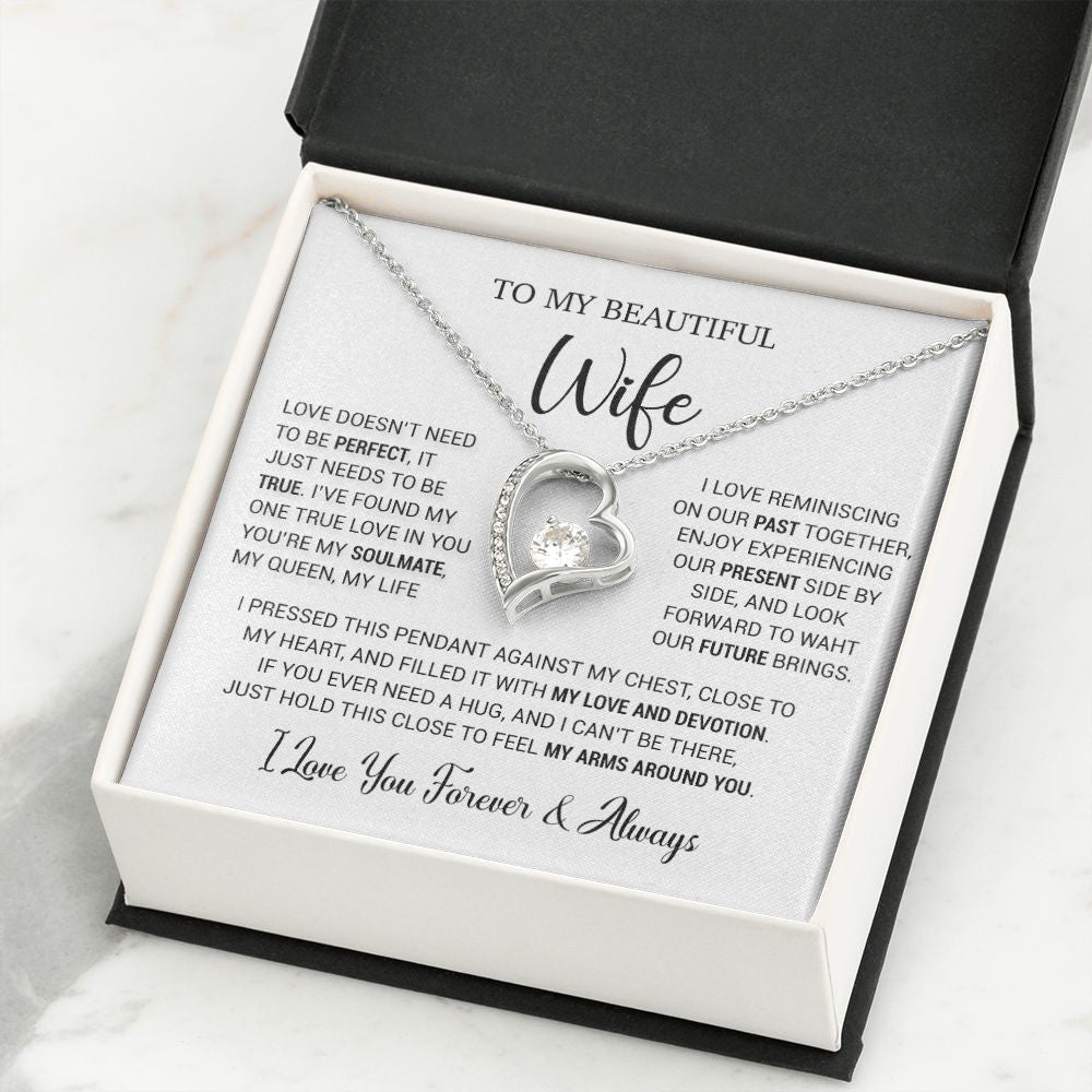 To My Wife Necklace, Valentine Gift For Her, Gift For Soulmate, Gift For Her