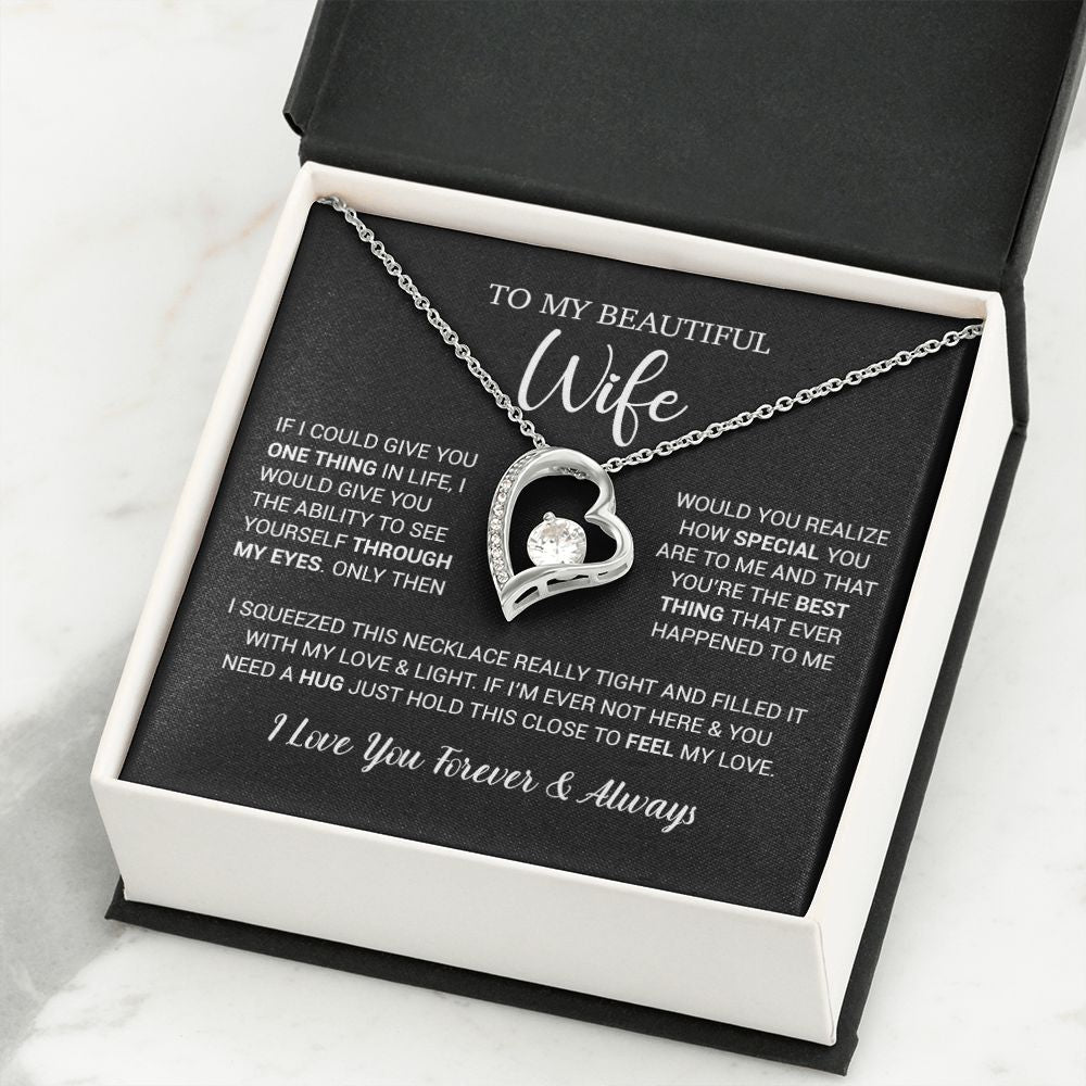 To My Wife Necklace Gift, Birthday Gifts For Wife, Anniversary Gift For Her