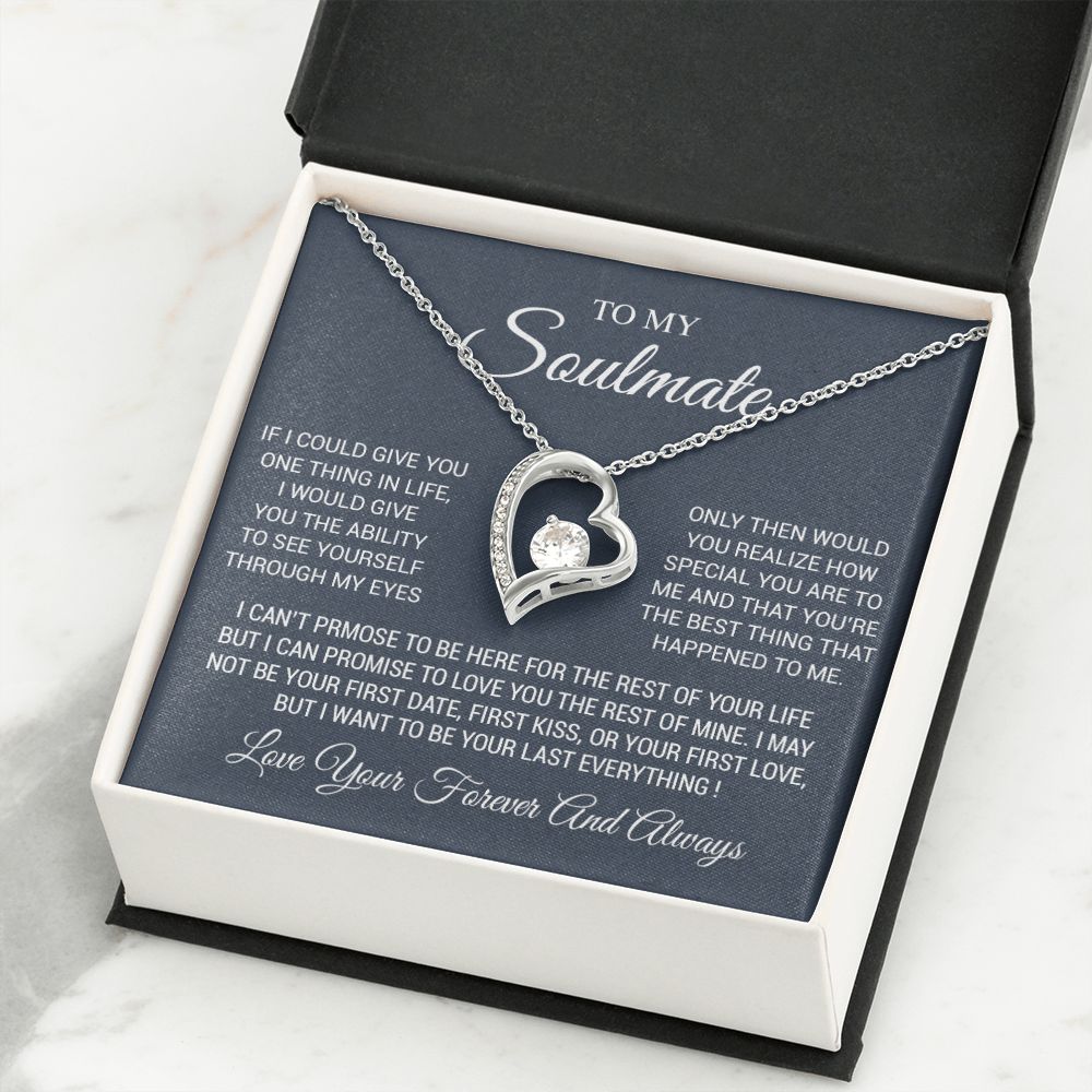 To My Soulmate Necklace, Soulmate Birthday, Soulmate Anniversary Gift