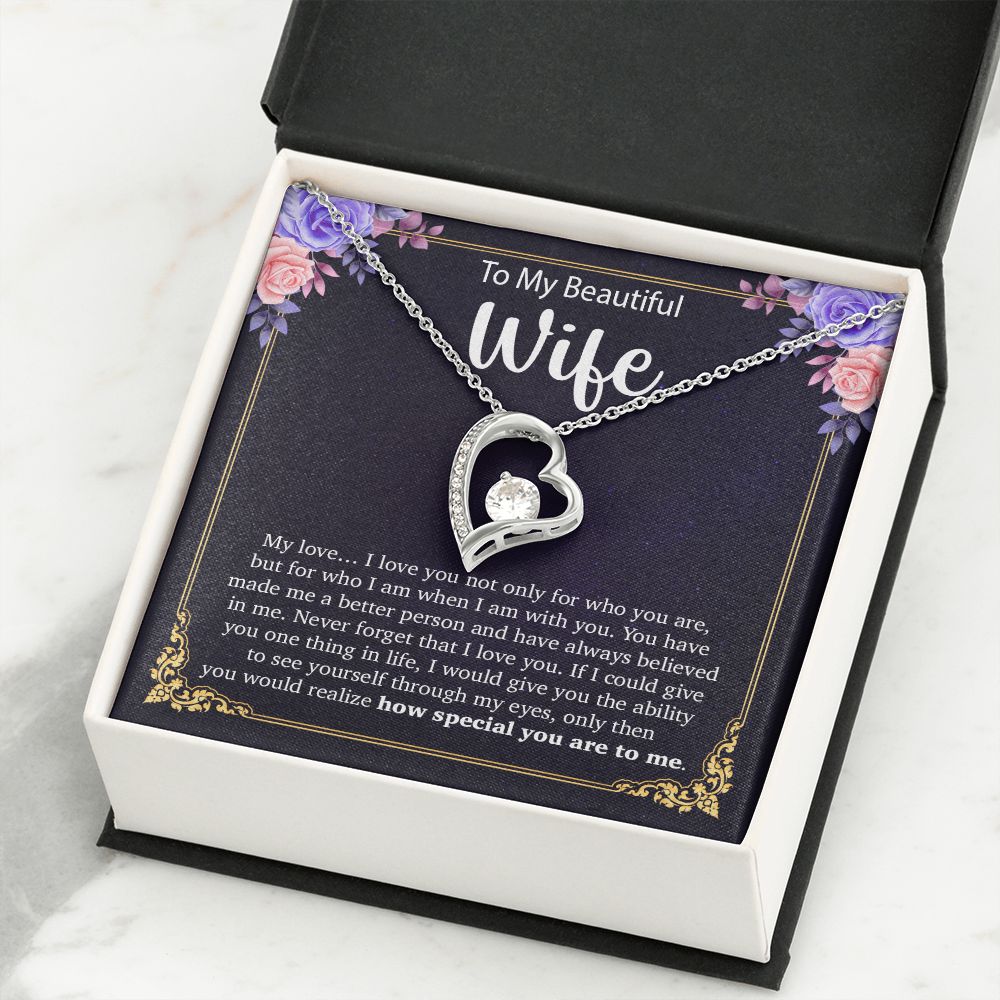To My Wife Necklace, Anniversary Gift For Wife, Wife Birthday Gift, Mother Day