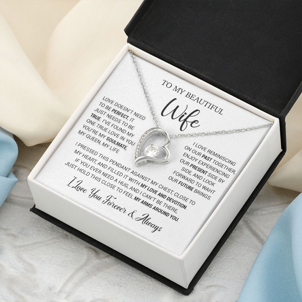 To My Wife Necklace, Valentine Gift For Her, Gift For Soulmate, Gift For Her
