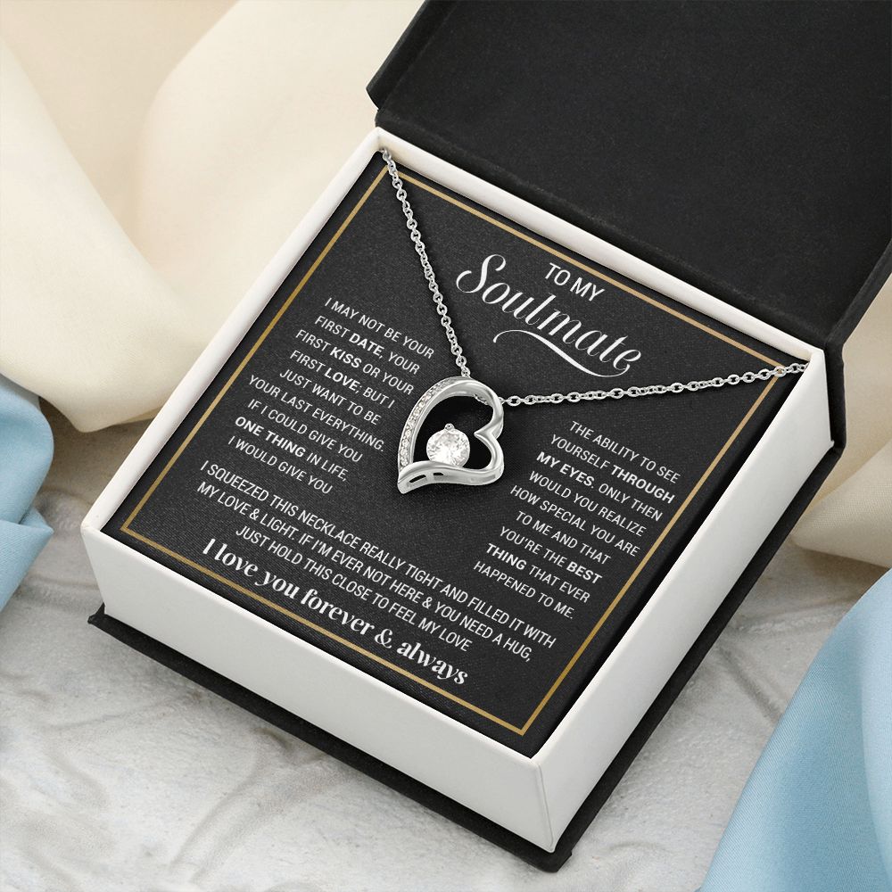 To My Soulmate Necklace, Gift For Wife, Gift from Husband, Valentine Days Gift