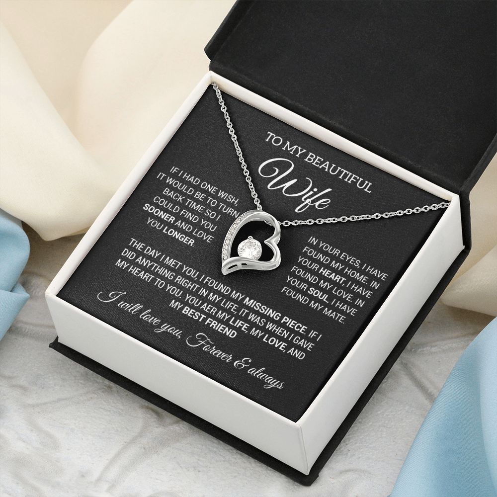To My Wife Necklace, Gift For Wife, Anniversary Gift For Wife, Christmas Gifts