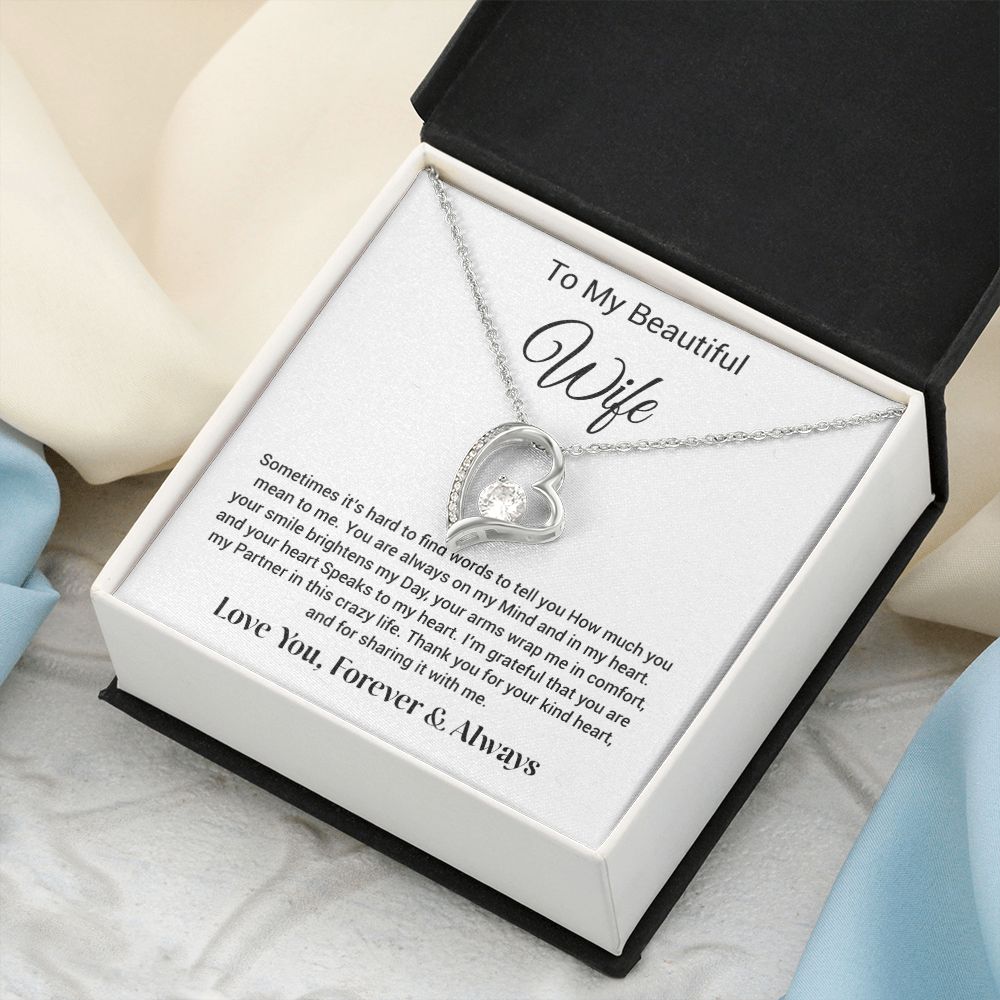 To My Wife Necklace, Gift for Wife, Girlfriend, Anniversary Gift, Birthday Gift