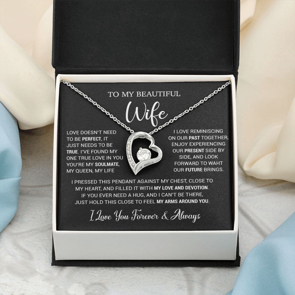 To My Wife Necklace, Valentine Gift For Her, Gift For Soulmate, Gift For Her
