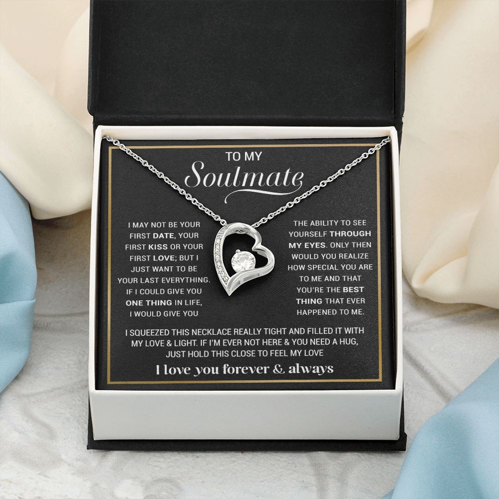 To My Soulmate Necklace, Gift For Wife, Gift from Husband, Valentine Days Gift