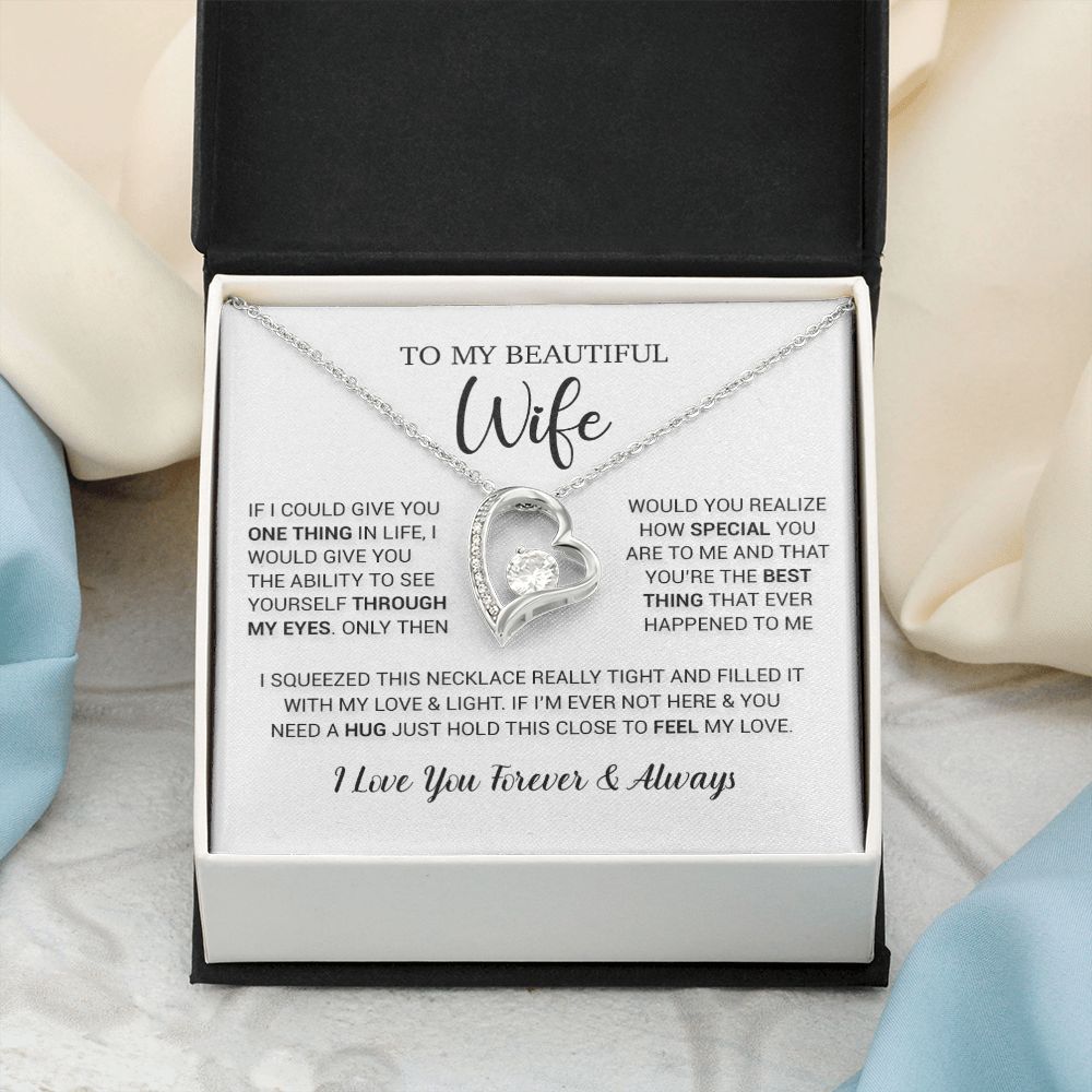 To My Wife Necklace Gift, Birthday Gifts For Wife, Anniversary Gift For Her