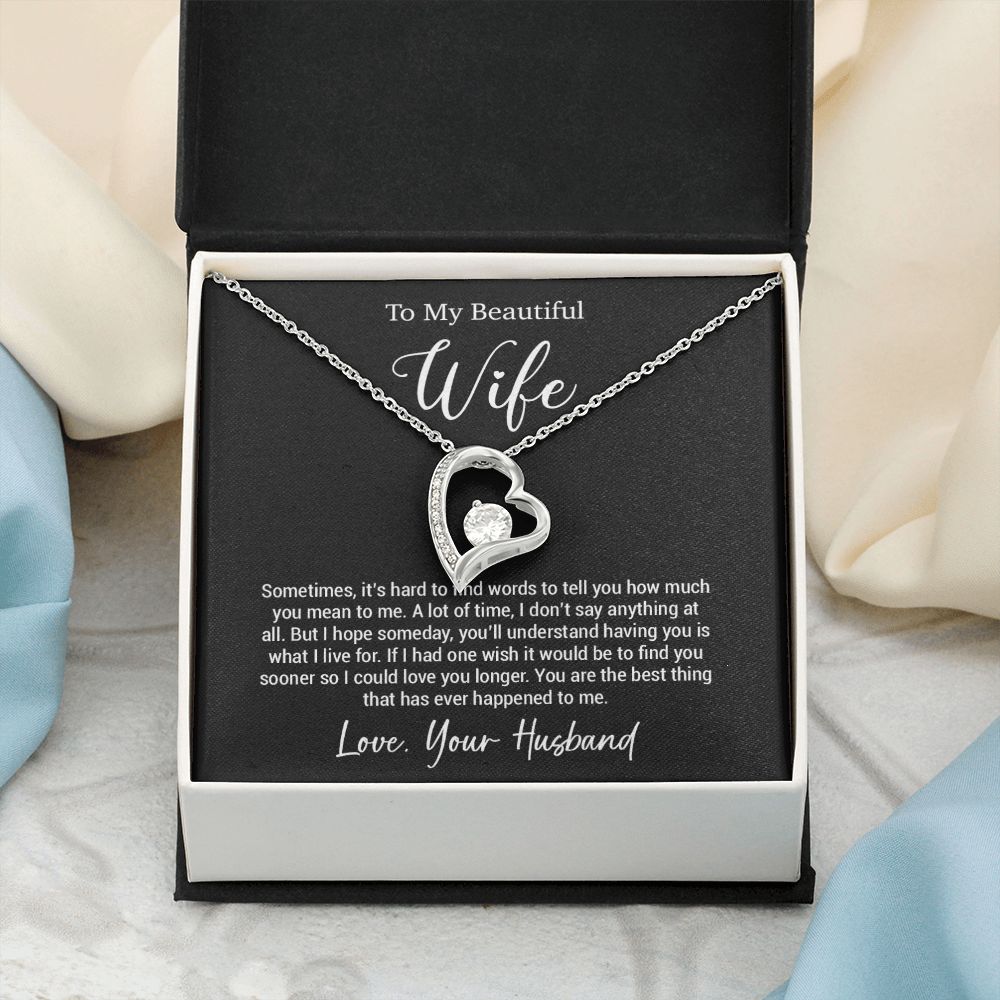 To My Wife Necklace, Gift For Wife, Wife Birthday Gift, Valentine Gifts For Her