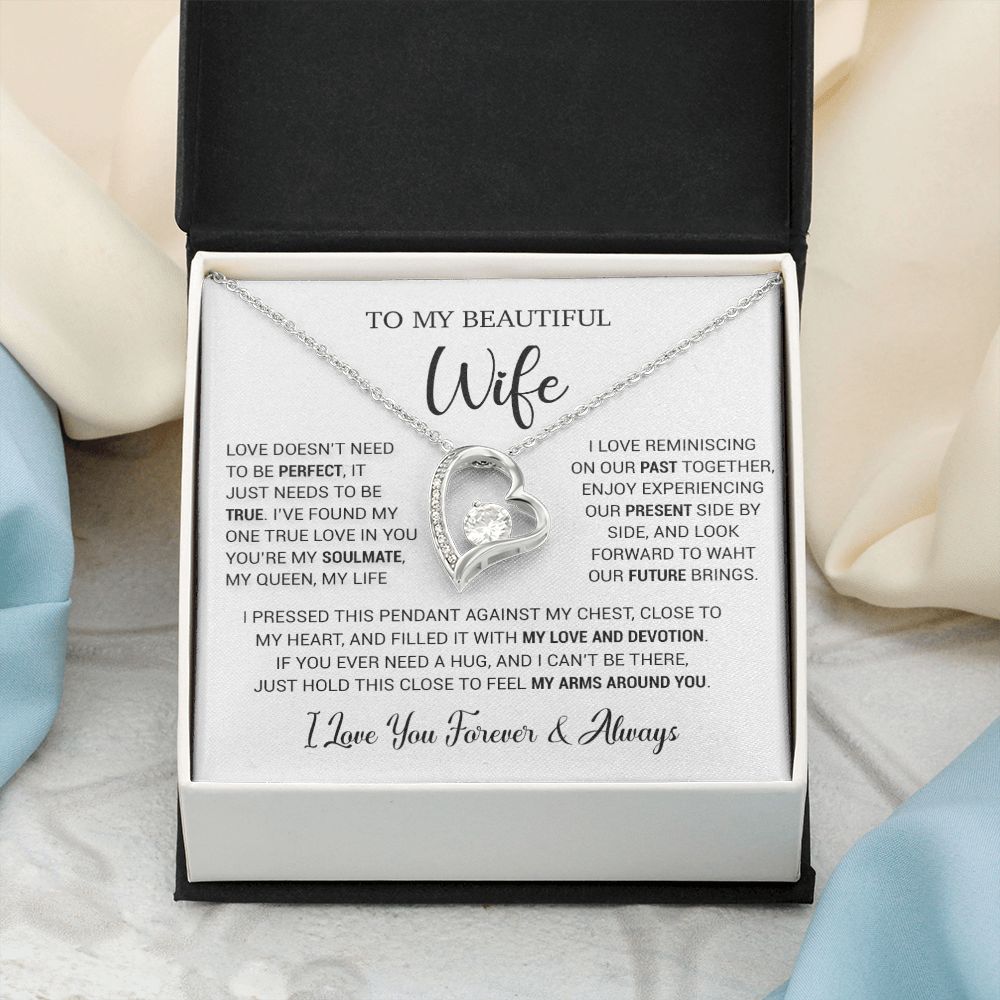 To My Wife Necklace, Valentine Gift For Her, Gift For Soulmate, Gift For Her