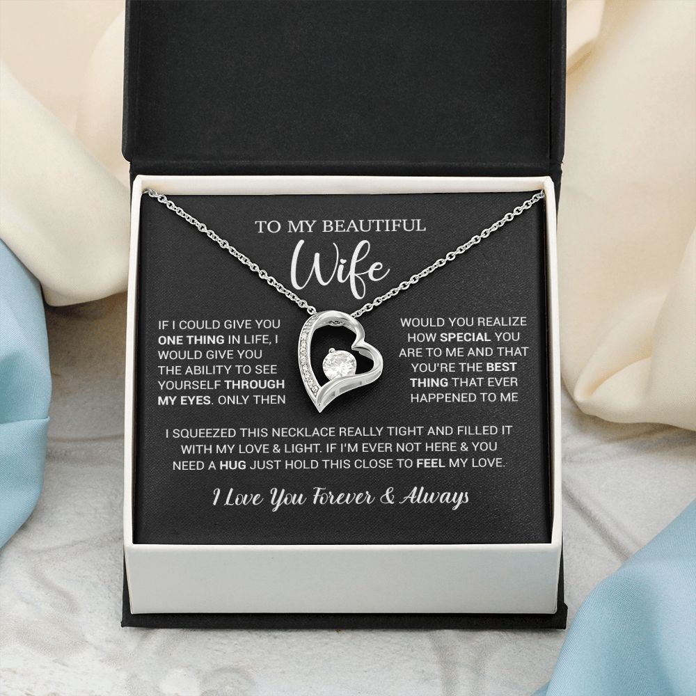 To My Wife Necklace Gift, Birthday Gifts For Wife, Anniversary Gift For Her
