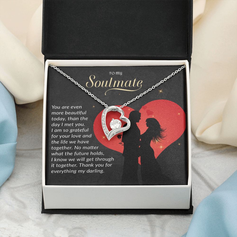 To My Soulmate Necklace, Gift For Wife, Gift from Husband, Valentine Days Gift