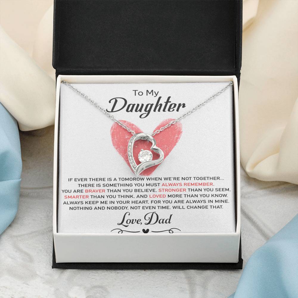 To My Daughter Necklace, Daughter Father Necklace, Daughter Gift from Dad