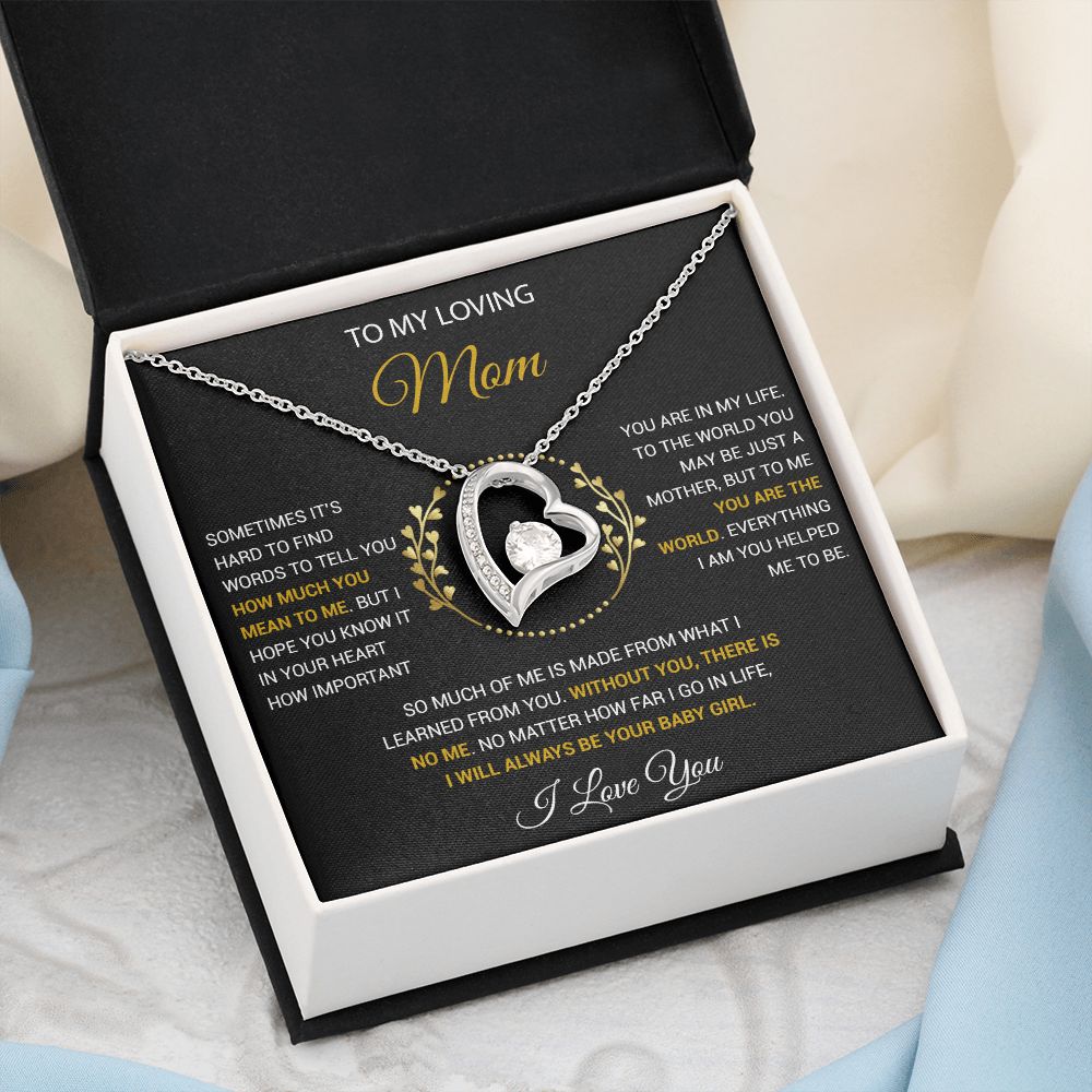To My Loving Mom Necklace, Gift for Mom from Son, Mother's Day Jewelry