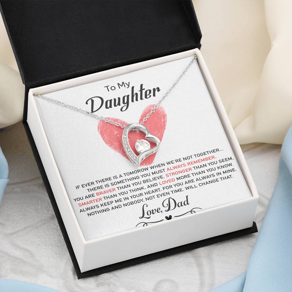 To My Daughter Necklace, Daughter Father Necklace, Daughter Gift from Dad