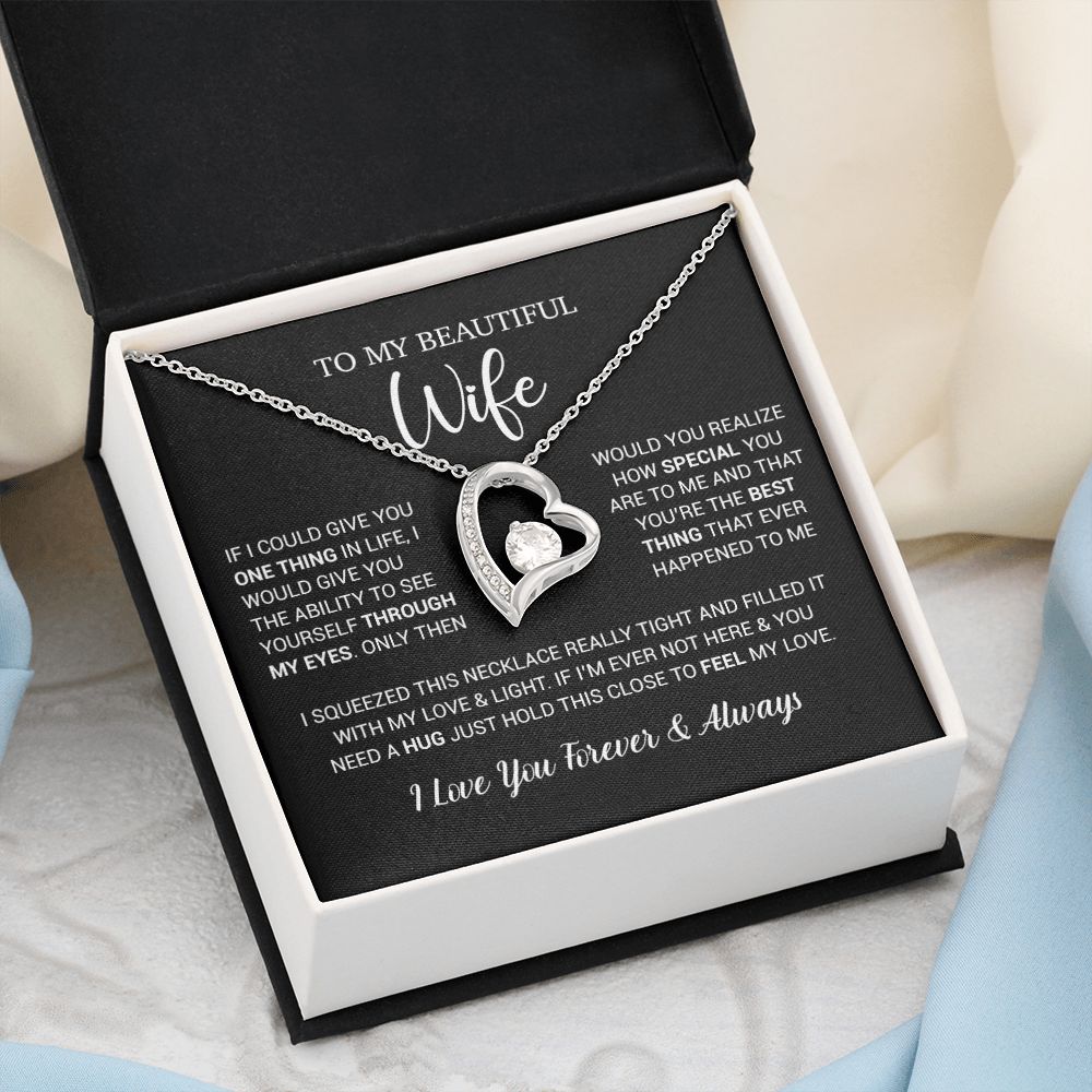 To My Wife Necklace Gift, Birthday Gifts For Wife, Anniversary Gift For Her