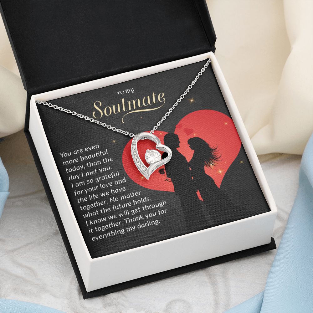 To My Soulmate Necklace, Gift For Wife, Gift from Husband, Valentine Days Gift