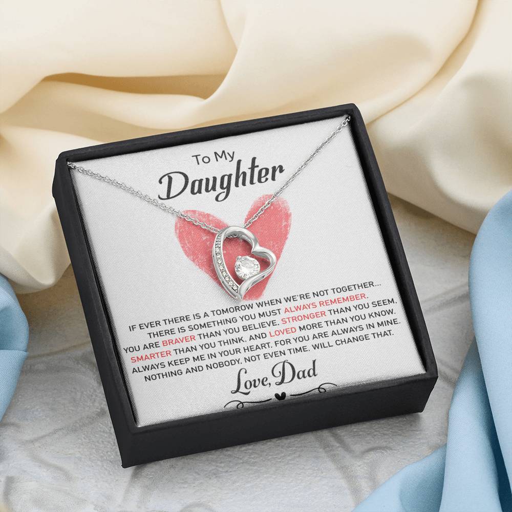 To My Daughter Necklace, Daughter Father Necklace, Daughter Gift from Dad