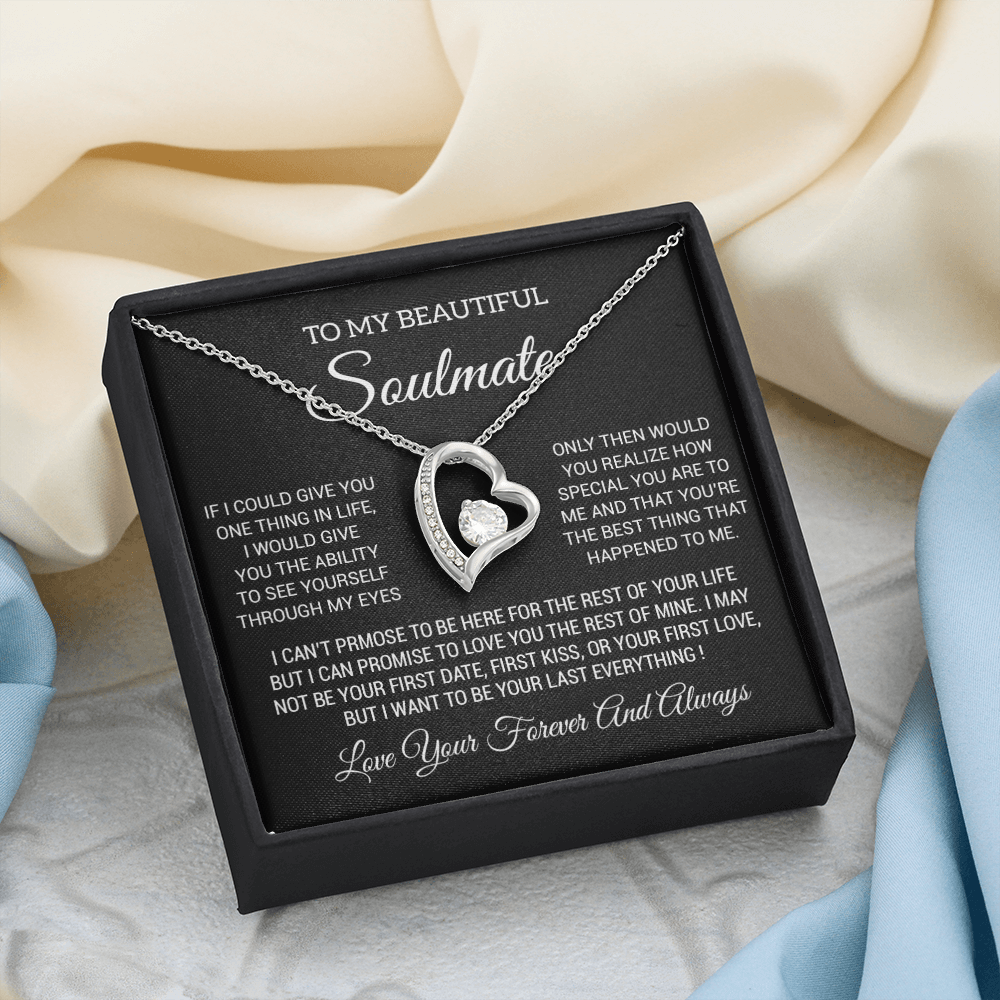 To My Soulmate Necklace, Soulmate Birthday, Soulmate Anniversary Gift