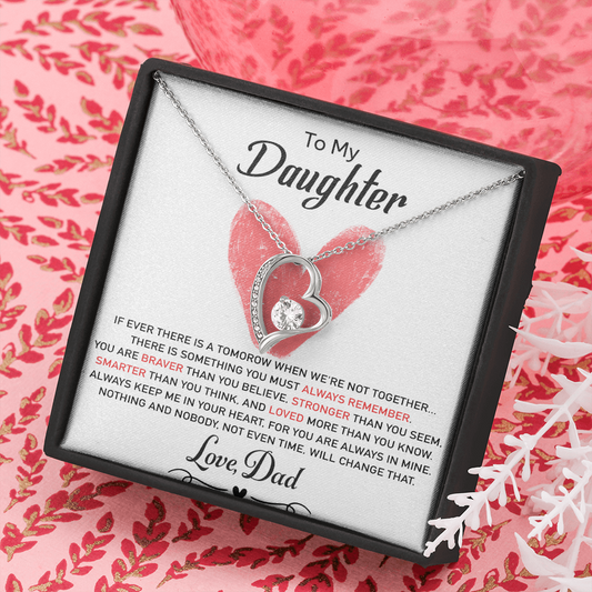 To My Daughter Necklace, Daughter Father Necklace, Daughter Gift from Dad