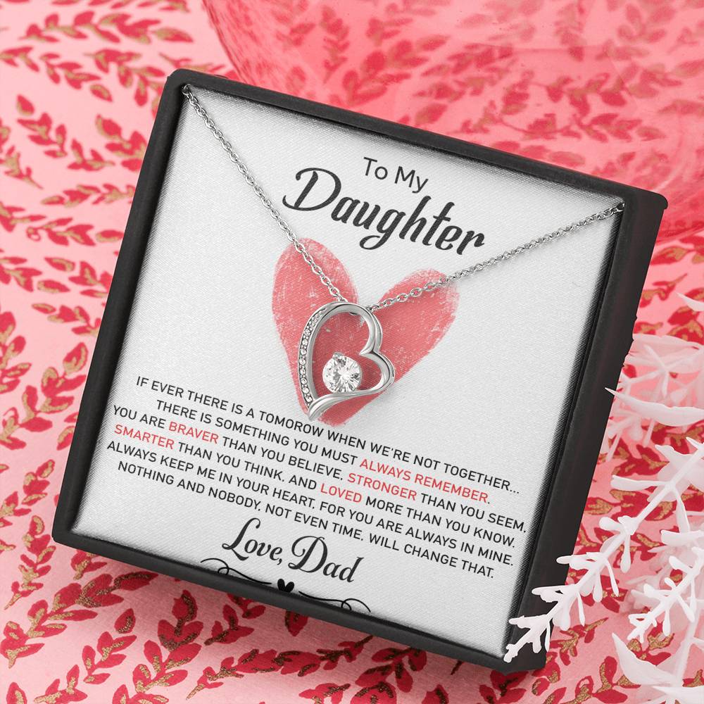 To My Daughter Necklace, Daughter Father Necklace, Daughter Gift from Dad