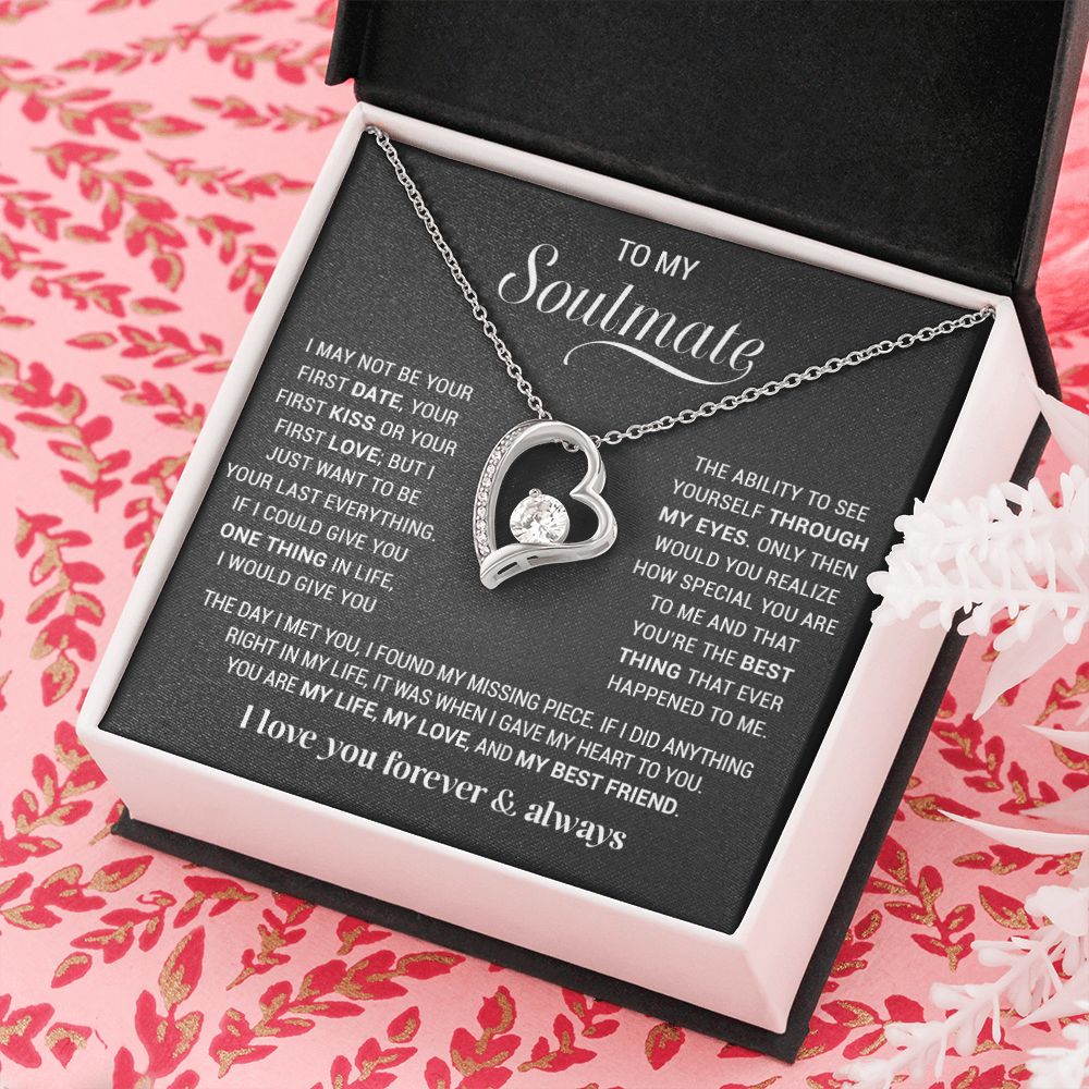 To My Soulmate Necklace, Gift For Wife, Gift from Husband, Valentine Days Gift